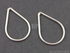 Sterling Silver Small Teardrop Link, (SS/696/13x19)